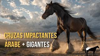 5 Cruzas Impresionantes Entre Caballos Árabes Y Razas Pesadas Fuerza Resistencia -Del Cerro Soy