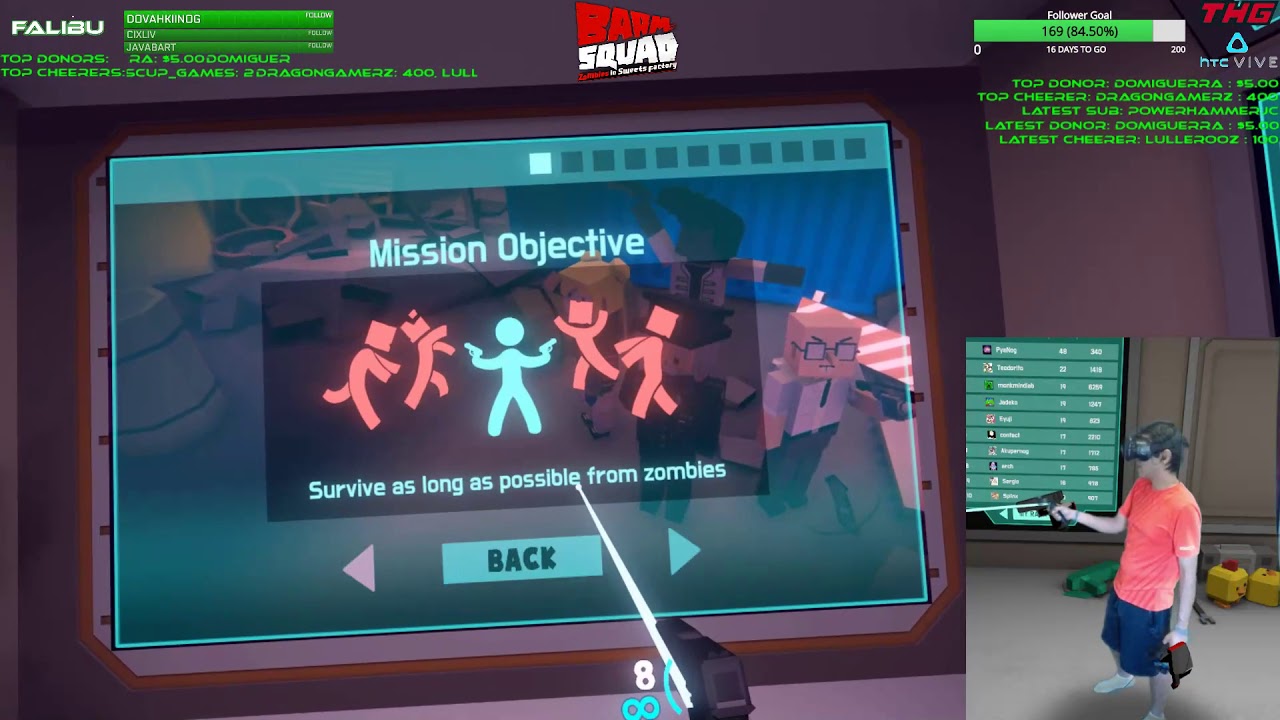 BAAM Squad VR | CoD: Zombie-craft in VR? | First Time Playing | Stream Highlight FULL 4/13/18