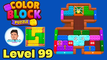 Color block puzzle 3d jam level 99 solution walkthrough