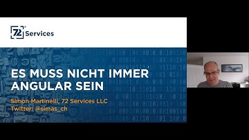 Es muss nicht immer Angular sein