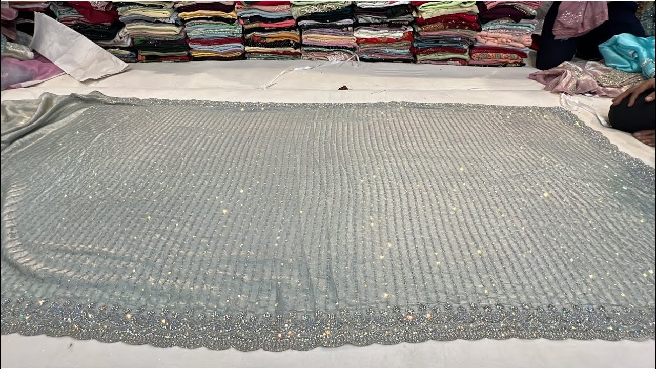 chickpet Bangalore wholesale fancy designer sarees||Single saree courier available