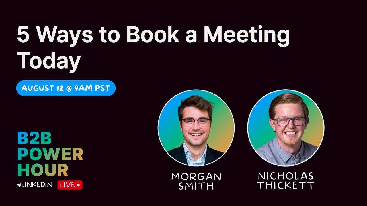 5 Ways to Book Meetings Today YouTube