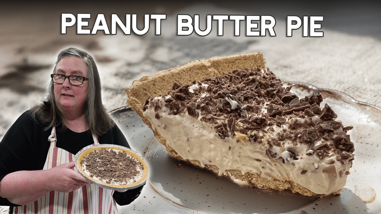 Easy Peanut Butter Pie - No Bake! Rich and Creamy ... - YouTube