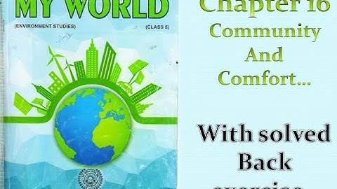 |Class 5th| EVS|PSEB|Chapter 16 [Community And Comfort]