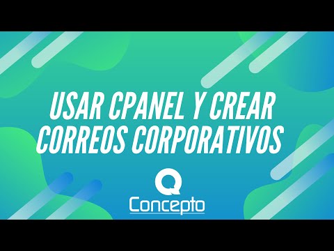 Como entrar a Cpanel y crear correo corporativo con webmail - Concepto.com.co