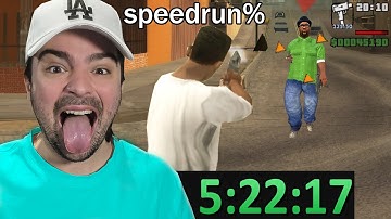 ROMPÍ RECORD en SPEEDRUN de GTA SAN ANDREAS después de 7 MESES (5:22:17)