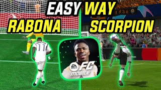 *EASY WAY* how to do scorpion kick in FC mobile | hidden skills fc mobile