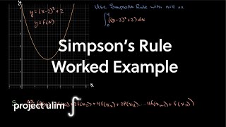 Famous Simpson's Rule Worked Example | Single Variable Calculus | Project Ulim Wealth