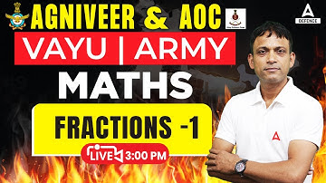 Agniveer ( Air force & Army ) & AOC Classes 2023 | Maths -Fractions ( Part -01 )  by Nilesh Sir
