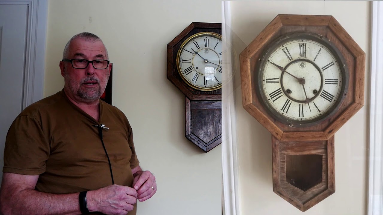Waterbury clock - my grandfather's old clock - YouTube