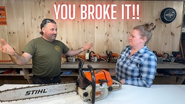Opgeblazen Stihl 034 kettingzaag verwoest | Bovenkant gereviseerd | DEEL 3