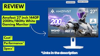 Amzfast 27 1440P 200Hz Gaming Monitor Review Fast Ips, Hdr400, 1Ms, Wqhd Best Budget 2K Monitor