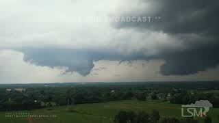 05-26-2024 Eddyville, KY - Long Lasting Supercell tornado package with drone and interview