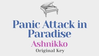Panic Attack in Paradise - Ashnikko (Original Key Karaoke) - Piano Instrumentla Cover with Lyrics