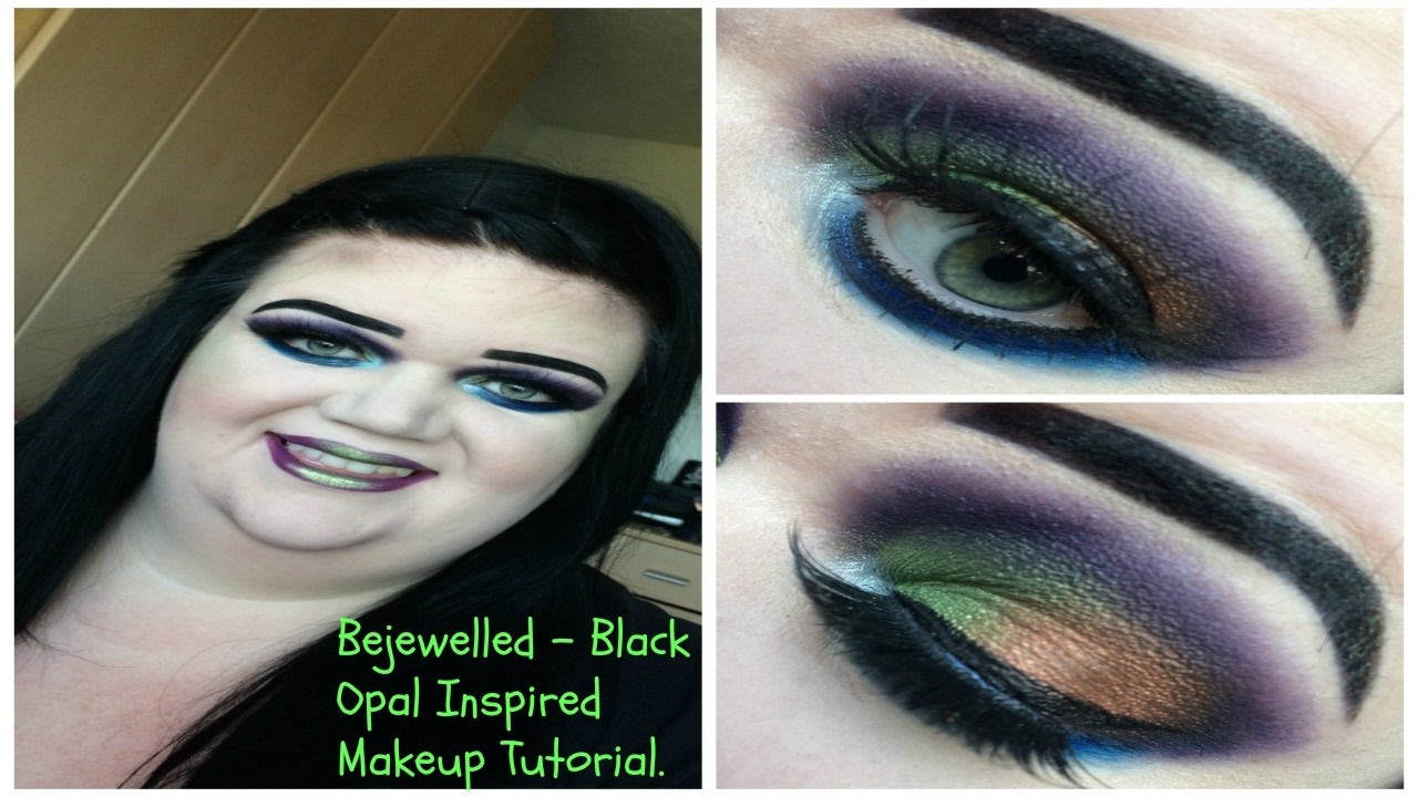 Bejewelled - Black Opal Inspired Makeup Tutorial. - YouTube