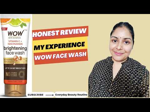 WOW Skin Science Brightening VitaminC & Niacinamide Face Wash Honest Review.WOW Face Wash Review