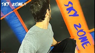 Trampoline Park Tricks at Sky Zone (corks, flips, Dubs)