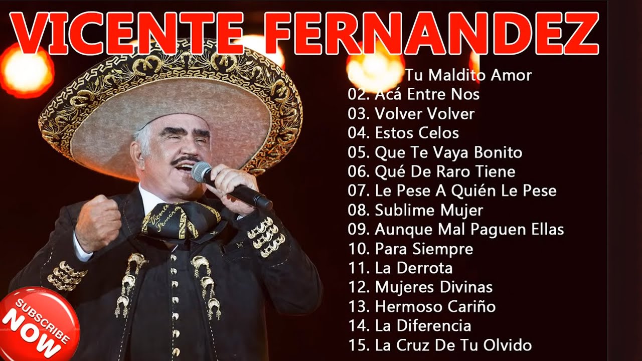 Mejores Canciones de Vicente Fernández 30 GRANDES EXITOS ENGANCHADOS DE VICENTE FERNANDEZ YouTube