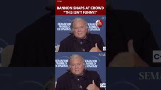 Steve Bannon Reacts to Laughter Over Sharia Law Remark