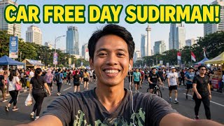 VLOG CFD JAKARTA! Jalan Kaki di Sudirman, Ketemu Artis? Suasana Pagi Rame Pol!