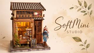 Miniature Sakura O Kimono Shop Build | Full Dollhouse DIY | Relaxing Miniatures screenshot 5