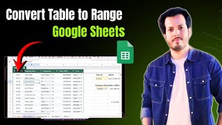 Celebrity How to Convert Table Format to Normal Range in Google Sheets | Step by Step Guide Profile