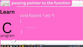 Passing pointers to functions in C Programming: an easy approach (part-4)