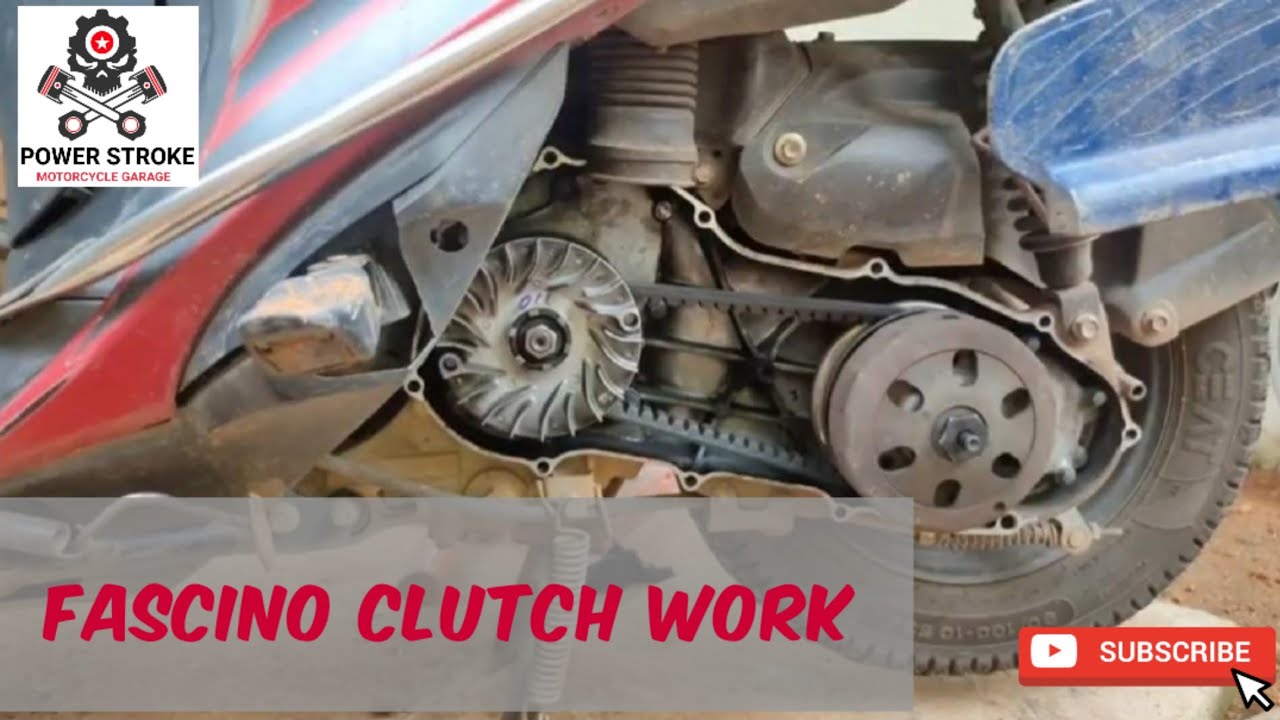 Fascino clutch repair  fascino clutch greasing Yamaha fascino vibration