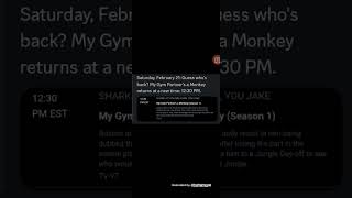 My Gym Partners A Monkey returns to DFC on February 21 at 12:30 PM.