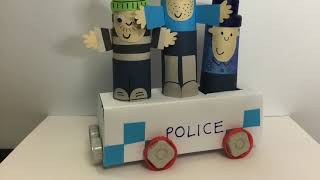 How to make a police car and policeman