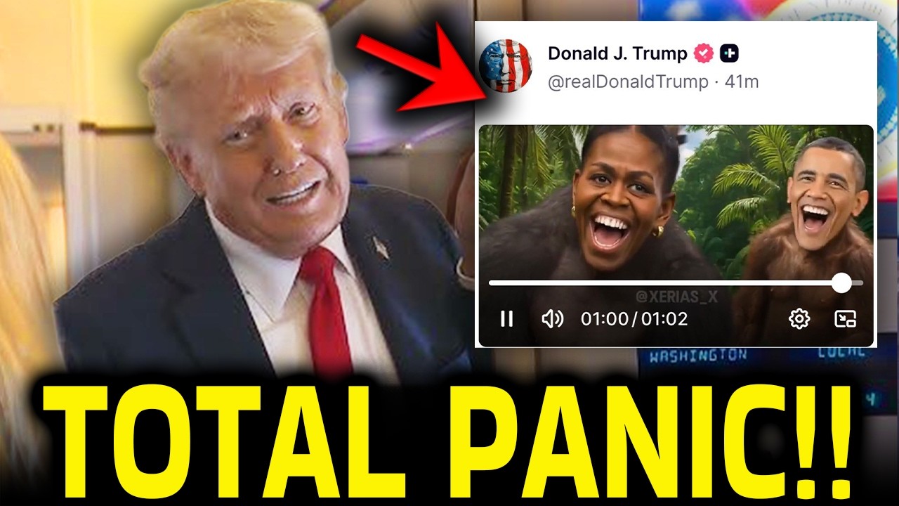 Trump PANICS When Confronted On RACIST Post