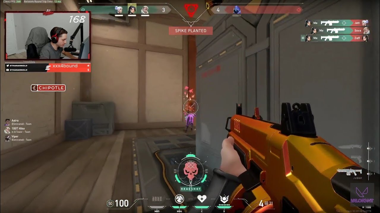 100T ethan play very smooth with judge get 4kills