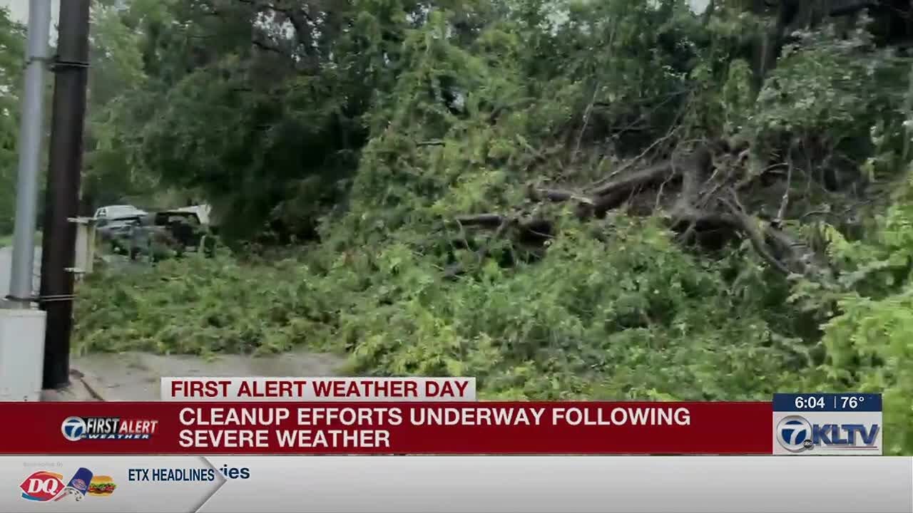 Cleanup efforts underway in Tyler following Memorial Day storm - YouTube
