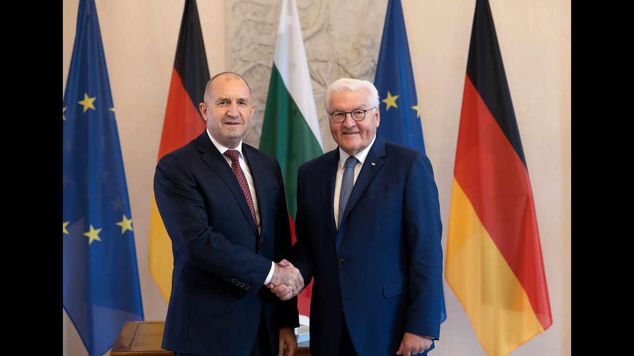 Среща с държавния глава на Германия Франк-Валтер Щайнмайер в президентския дворец „Белвю“ в Берлин