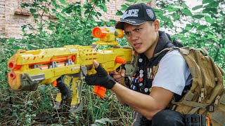 LTT Game Nerf War : Two Warriors SEAL X Nerf Guns Fight Braum Crazy Team Resupply