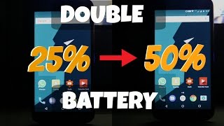 Trick to DOUBLE ANDROID BATTERY LIFE for FREE (NO ROOT) !! 😲