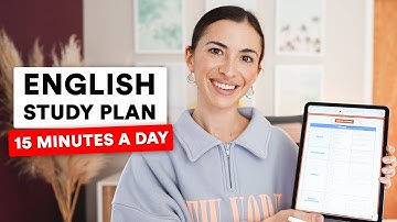 English study plan - 15-minute daily English language learning routine - Marina Mogilko