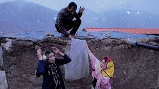 A Hard Day for Tina | Storm, Roof Collapse, and the Sacrifice of a Nomadic Girl