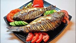 толстолобик печенный с рисом толстолобик печенный с рисом