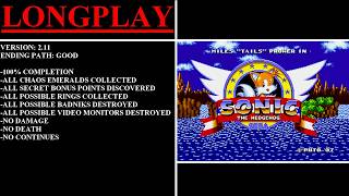 Miles 'Tails' Prower in Sonic the Hedgehog [v2.11] (MOD) - (Longplay | 100% | Good Ending Path)