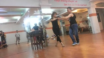 Hanoi Zouk Group - Linh Zeus & Hip Kawai Zouk Demo 5.2015 at Hà Nội, Viet Nam