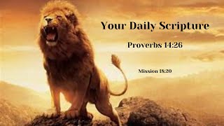 Your Daily Scripture - Proverbs 14:26