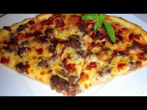 Bacon Cheeseburger Pizza Recipe - Dough and Sauce from Scratch