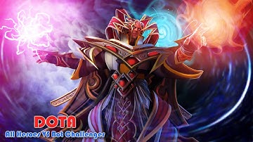 DOTA - All Heroes VS Bot Challenger #041 | Invoker 1 vs 5 Bot - Sirius AI 1.6.3
