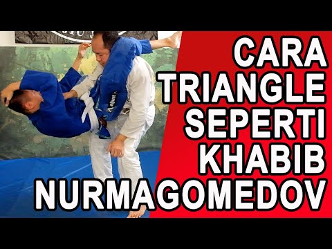 CARA TRIANGLE CHOKE SEPERTI KHABIB NURMAGOMEDOV DI UFC. ANAK BJJ DAN FIGHTER MMA HARUS NONTON !!