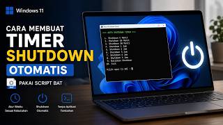 Cara Membuat Timer Shutdown Otomatis di Windows 11 Pakai Script BAT!
