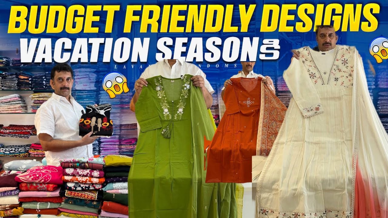 తక్కువ బడ్జెట్ లో designer 3pc kurti sets most trending festival collection