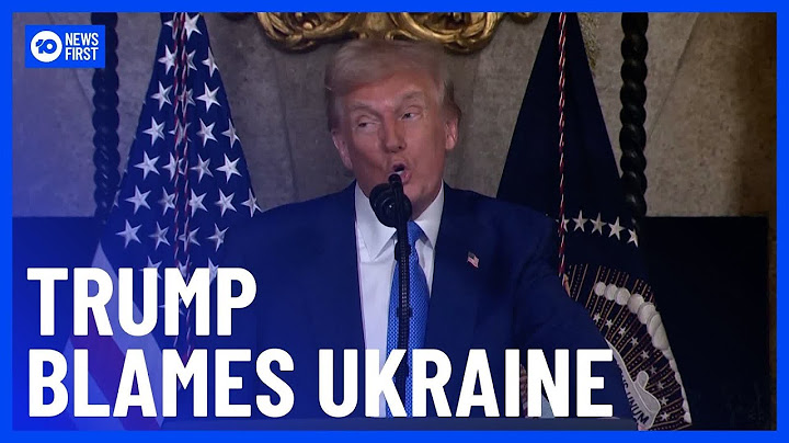 Trump Says Ukraine 'Should Have Never Started' War With Russia | 10 News First