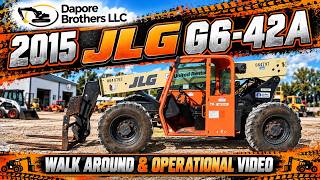 2015 JLG G6 42A Telescopic Forklift Walk Around & Operational Video     $29,900