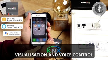 KNX Visualisation and Voice Control using Apple Homekit, Amazon Alexa and Google Home